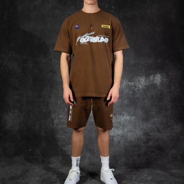 Ere Studios Midnight Trackie Short Set Braun (1)